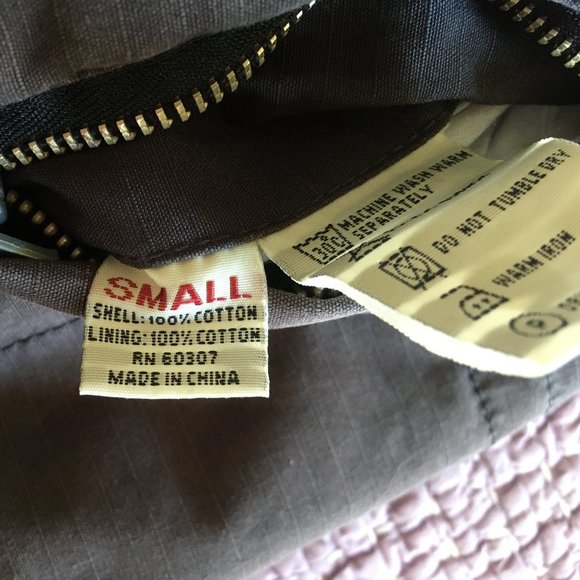 UnionBay Jeans Gilet Sleeveless Bomber Coat Jacket Gray Black Reversible Cotton - Picture 9 of 12